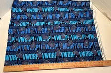 Doctor Who Worp Worp 2012 Cotton Fabric 36x42 1 Yard Tardis Springs Creative