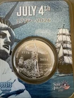 2026 Sail 4th  USA 250th July 4th 1776-2026 1/2 oz .999 Fine Silver Round in TEP