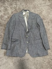 VINTAGE Polo Ralph Lauren Blazer Mens Glen Plaid University Club Sport Coat