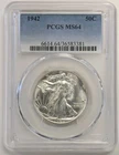 1942  Walking Liberty Half Dollar PCGS MS64 Blast White-Please Look #Z358