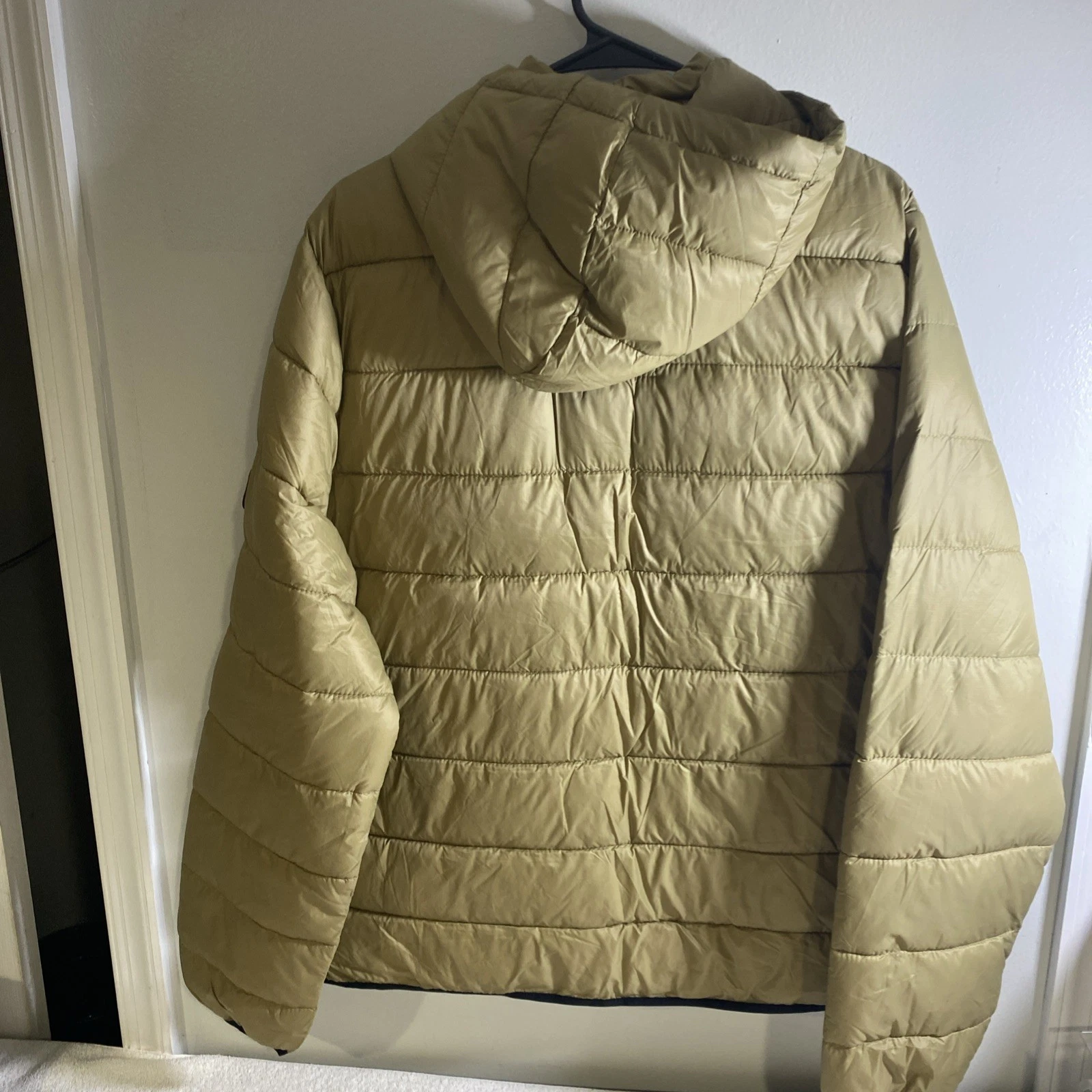 Abercrombie & Fitch, Jacket Mens L Brown Puffer Hoodie, Lightweight (T740) - product detail image 10