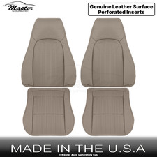 1997-2002 For Chevrolet Camaro Genuine Leather Perf Front Replacement Covers Tan