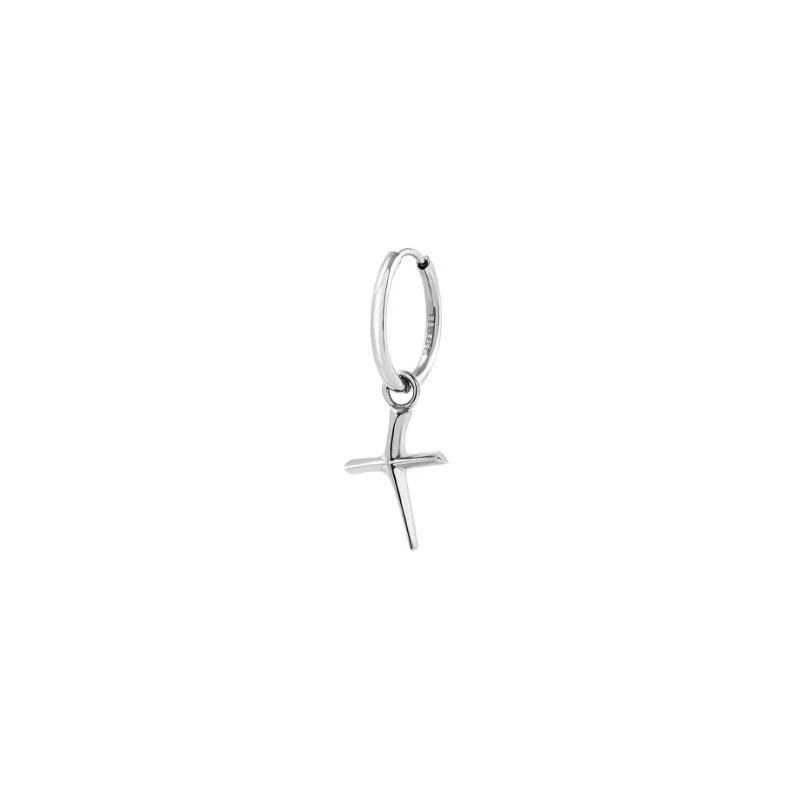 Breil, Collezione Tetra, Orecchini Donna in Acciaio Specchiato IP Gold, con Forme Iconiche Geometriche e Perla Naturale Bianca, Idee Regalo Donna, Colore Gold
