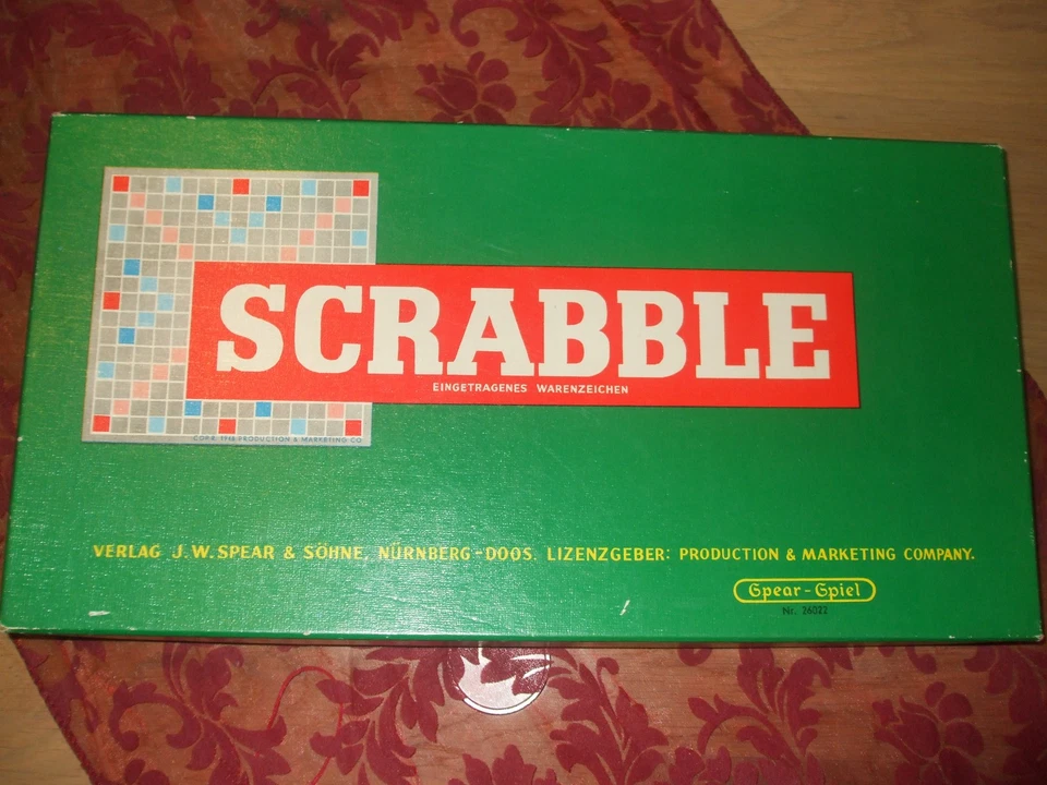 SCRABBLE vintage, vollständig, Holzsteine und Holzbänkchen, sehr gut! - Bild 4 von 4