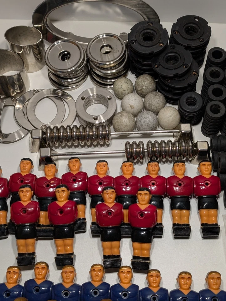 RARE! 26 Foosball Players (13/Team) + Ball Bearings, Metal Scoring, Full Kit - Image 2 of 4