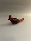 VTG Fenton 5245RU Ruby Red Art Glass Cardinal Bird Figurine