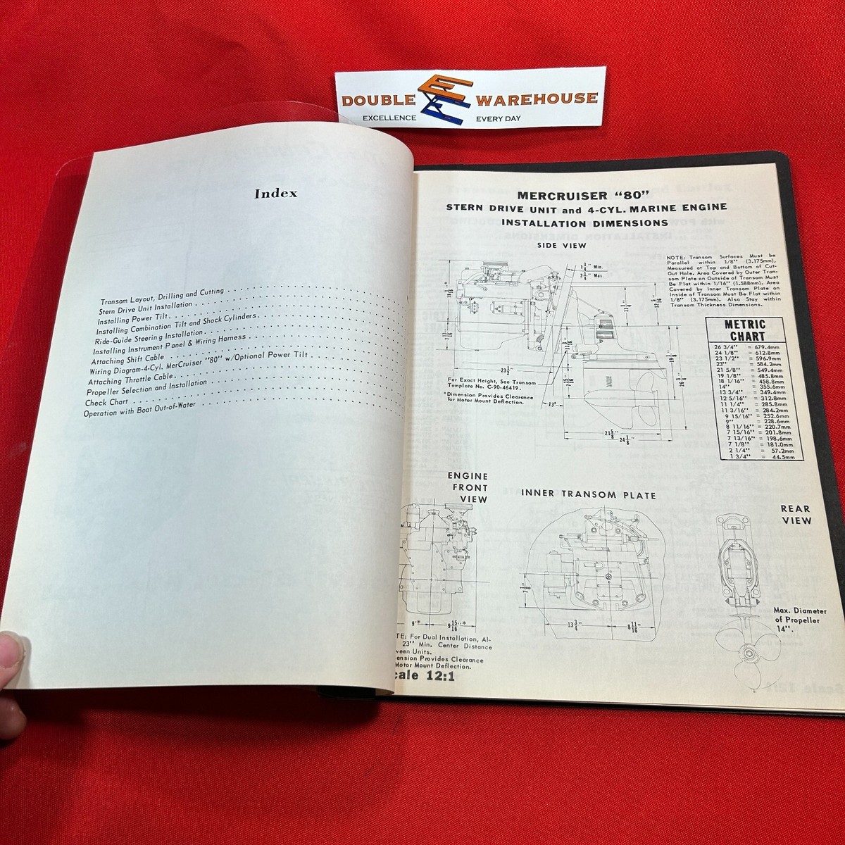 1964-1969 Mercury 90-34232, MerCruiser 80 Power Package