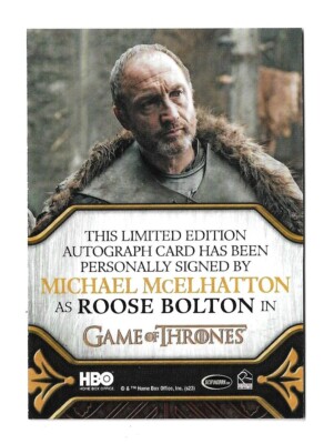 マイケル・マケルハットン【GAME of THRONES】 Game of Thrones Art & Images Legacy Autograph Michael McElhatton