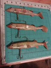 Renosky Nos 8 Inch Rubber Pike Swimbaits Been In Storage Lot Of 3