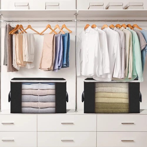 Large Anti Dust Clothes Storage Bag Quilt Blanket Storage Sort Home Organizer US - Bild 21 von 43