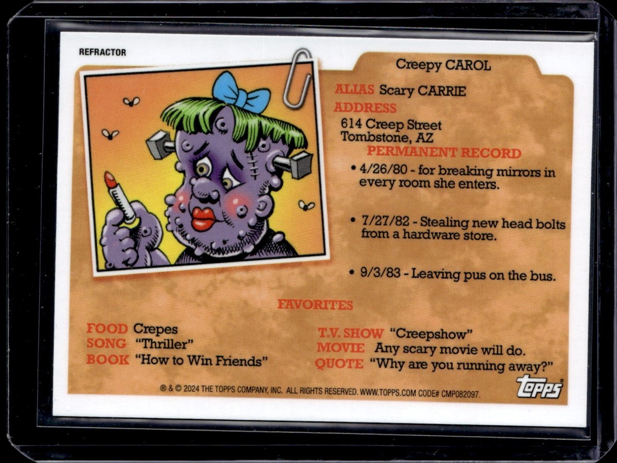 2024 Topps Chrome Garbage Pail Kids 7 #AN-2B Kettle GRETEL