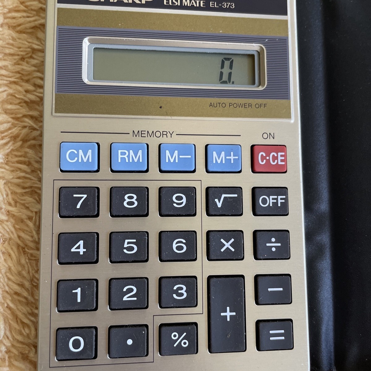 Calculatrice Sharp Elsi Mate EL-373, D'occasion, Fonctionnelle