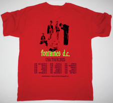 NEW Fontaines D.C. Band USA Tour 2025 Gift For Fan Red T Shirt HH414
