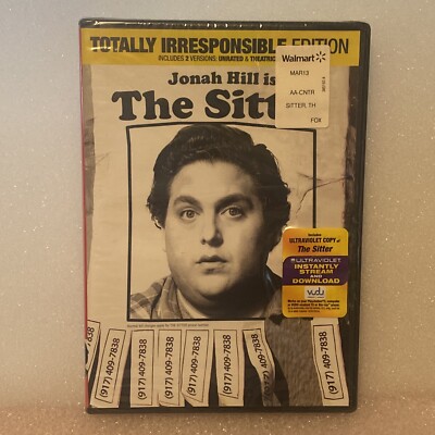 The Sitter DVD Jonah Hill; Max Records; Ari Graynor; J.B. Smoove; Sam R