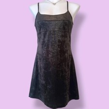Vintage 90s Glam XoXo Textured Little Black Mini-Dress Size S/M