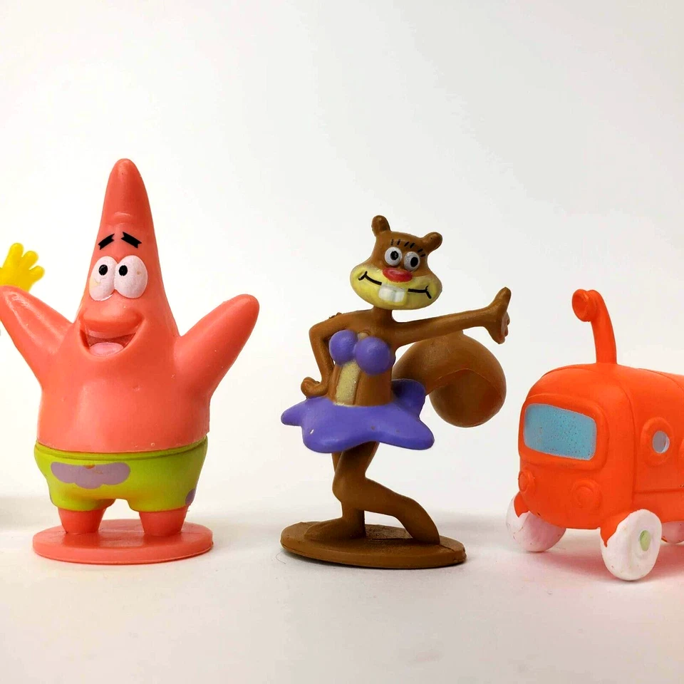 Bob Esponja y Amigos Cake Topper lote de 5 Patrick, Mr. Crabs, Sandy Cheeks Foto 4 de 4