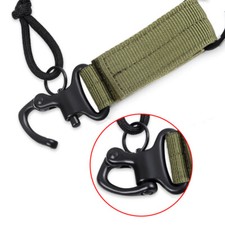 Tactical Belt Buckle Molle Webbing Keychain Car Keychain Hook Outdoor Carabiner