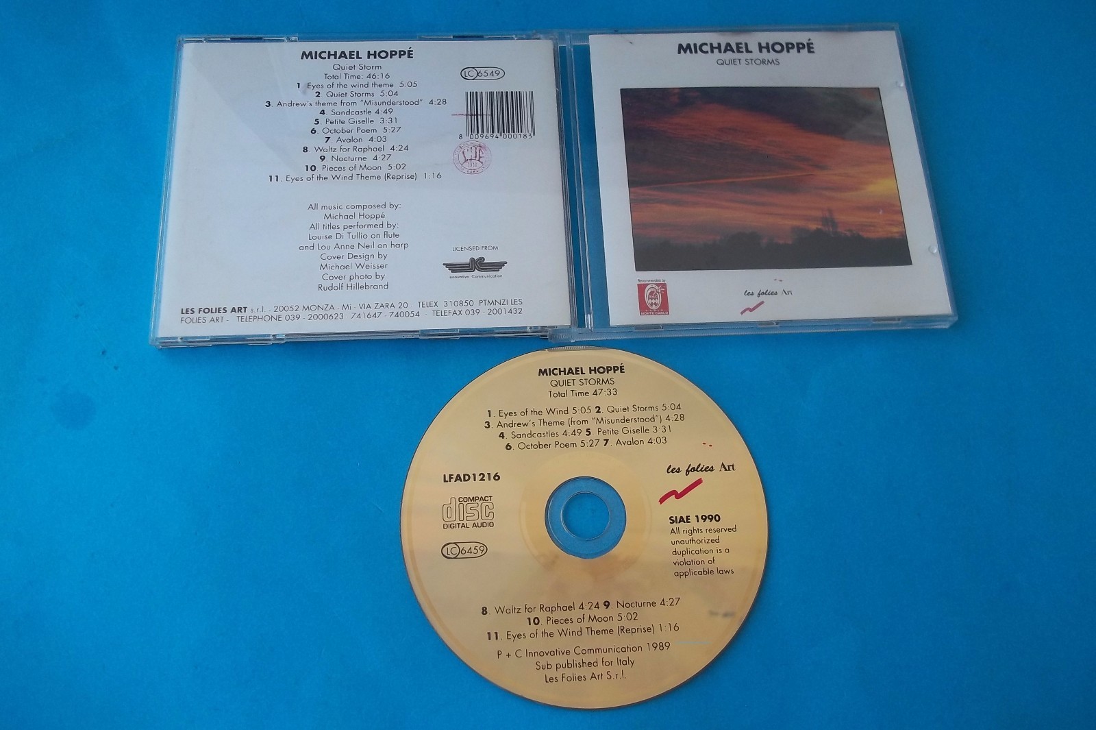 MICHAEL HOPPE' "QUIET STORMS " CD 1990 NUOVO