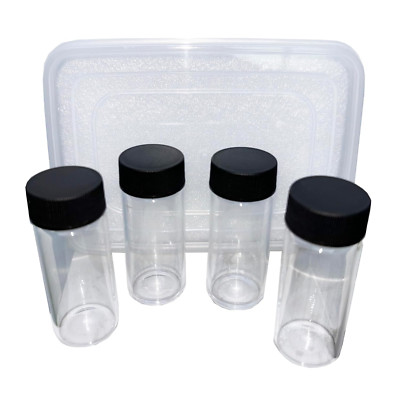 4 Sample Bottles (Two Sets) Turbidity Sample Cells Turbidity Empty Glass Bottles