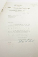 Lamson Goodnow Corega Chemical Co Cleveland 1933 carta OH ephemera P822L