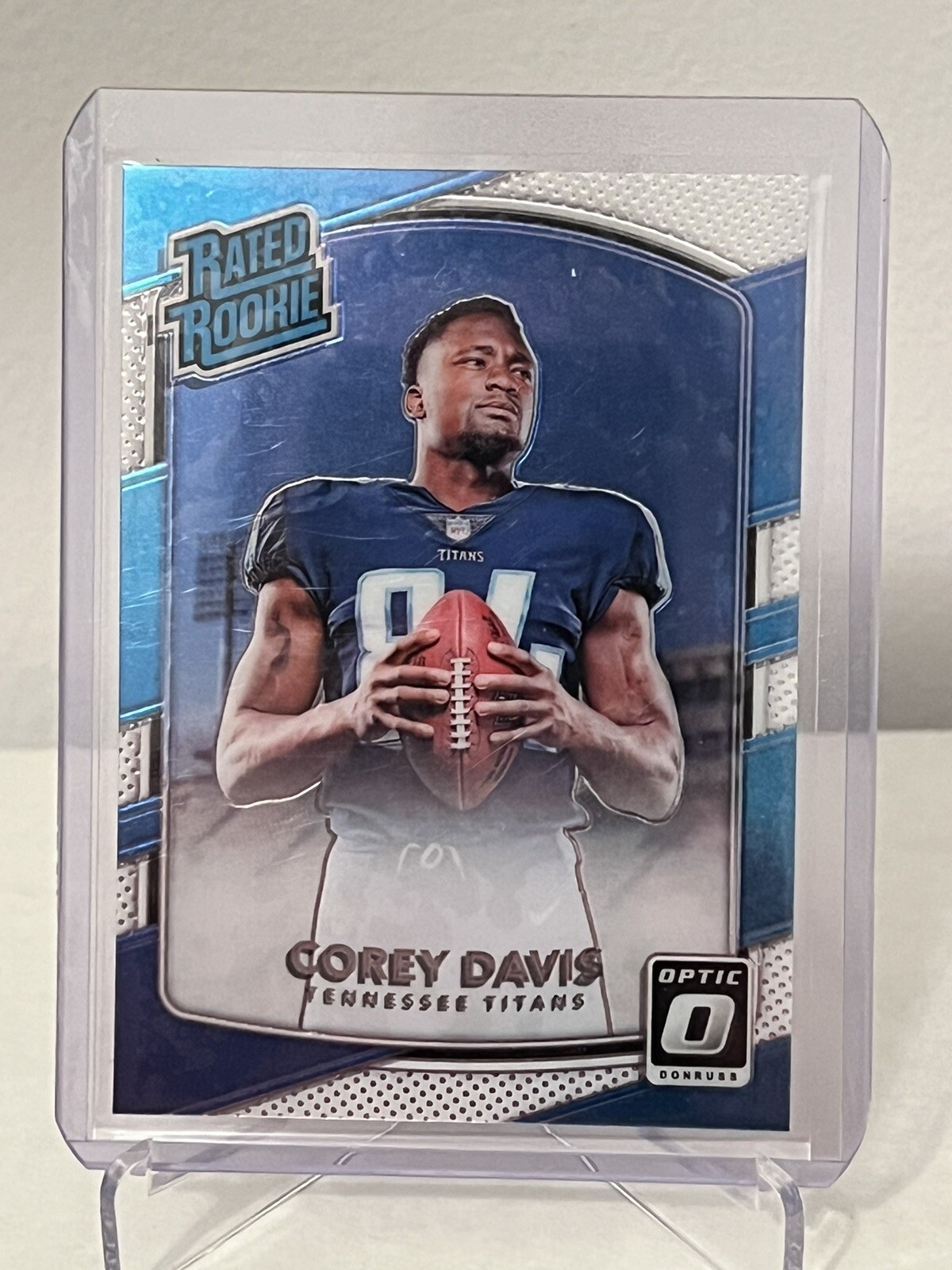 2017 Panini Donruss Optic Corey Davis Rated Rookie Silver Holo Prizm RC Titans