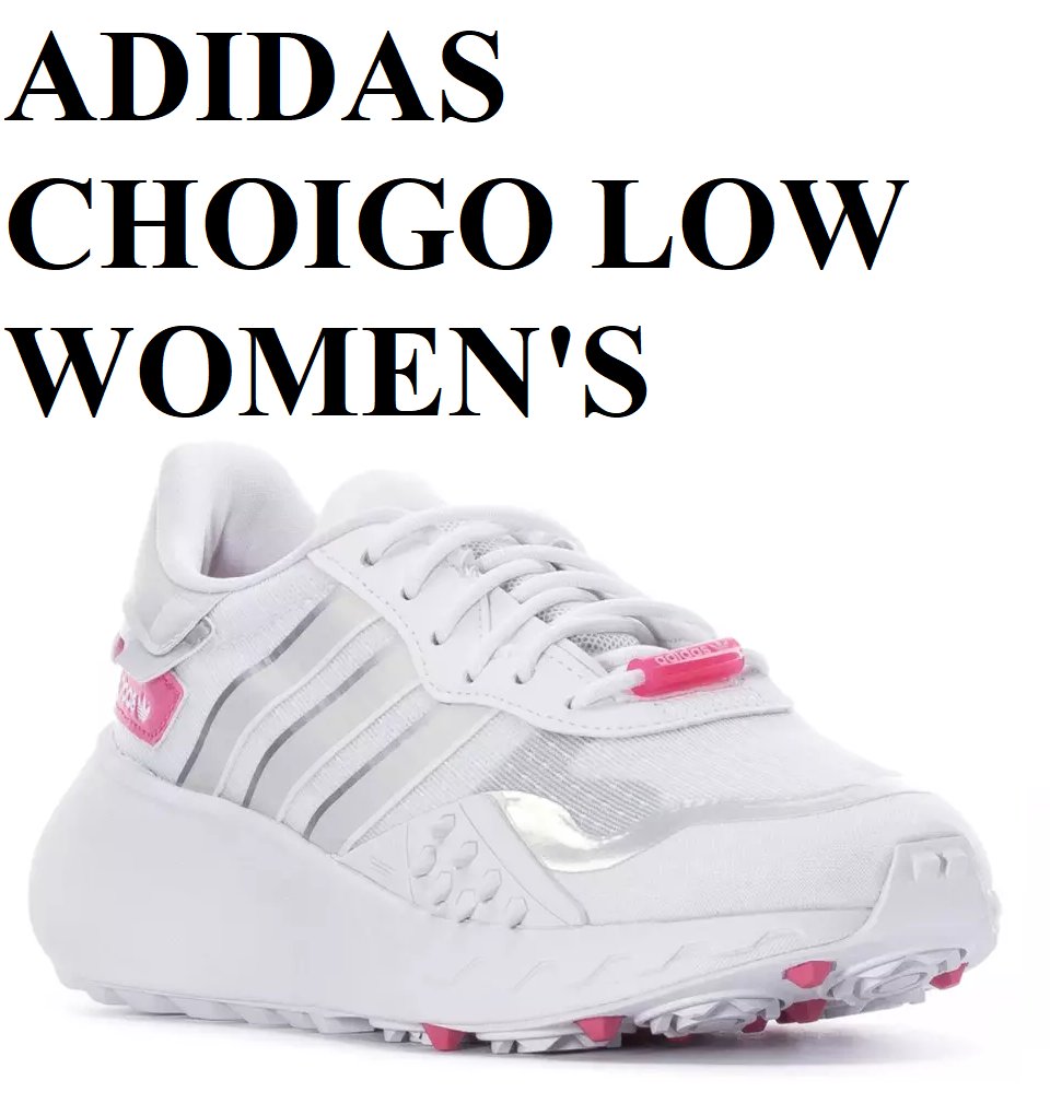 ADIDAS CHOIGO LACE-UP TRAINER SNEAKERS WOMEN SHOES WHITE/ROSE