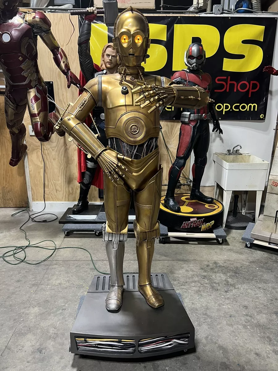 Life Size Sideshow Star Wars C-3P0 1:1 Full Size C3PO with Lights and Sound