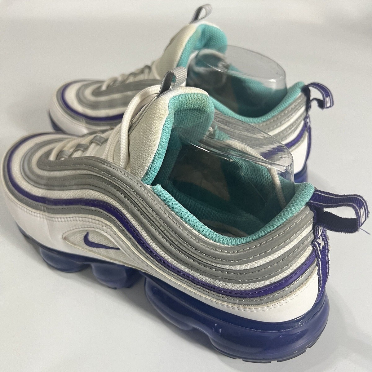 Nike Air VaporMax 97 Grape 2018 Men\'s AJ7291-100 Air Max Silver Bullet Sz 9M Gym nike-air-vapormax-97-silver-  main image 2