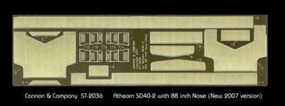 Cannon & Company HO ST-2036 Safety Tread & Steps Athearn SD40-2  MODELRRSUPPLY