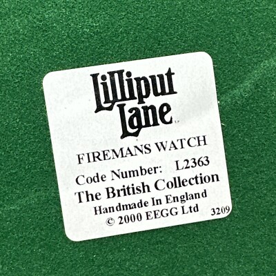Lilliput Lane - Firemans Watch - L2363 - Original Box British