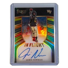 Jamie Newman 2021 Chronicles Draft Picks In Flight Signatures /40 Rookie Auto RC