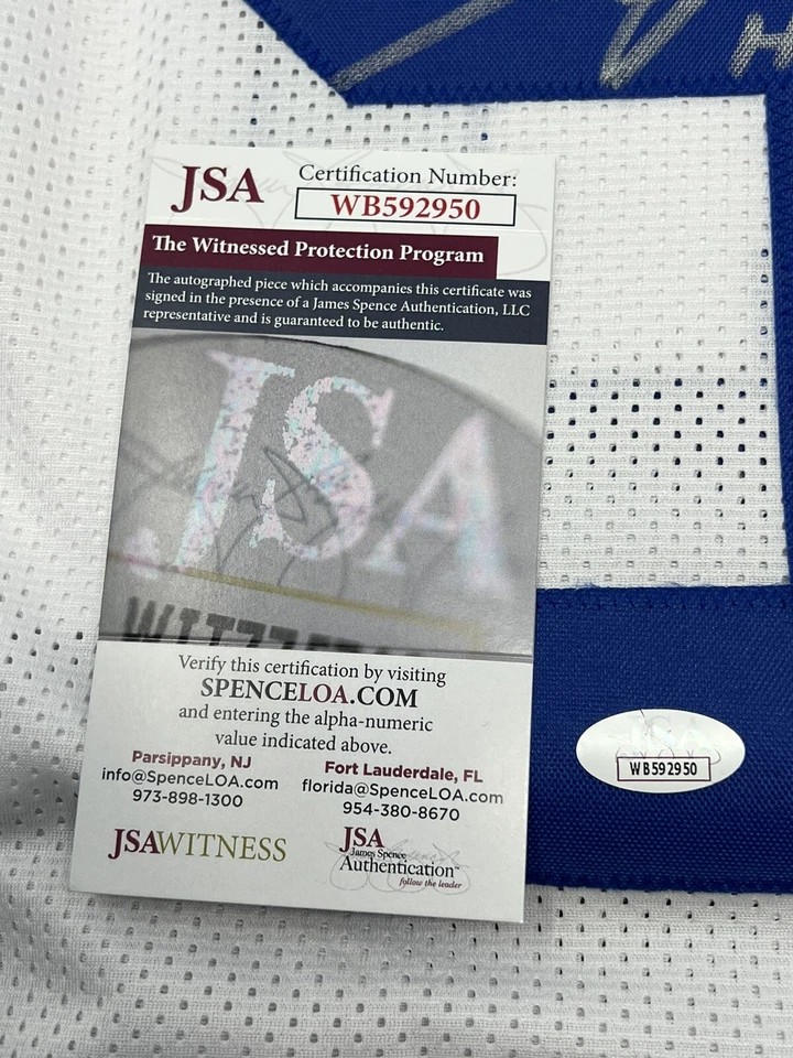 Dwight Freeney Autographed Indianapolis Colts White Jersey “HOF ‘24” JSA COA - Image 3 of 4