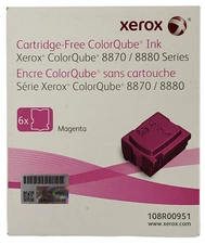 BOX OF 6 Genuine Xerox ColorQube 8870 8880 Magenta Solid Ink Pack 108R00951