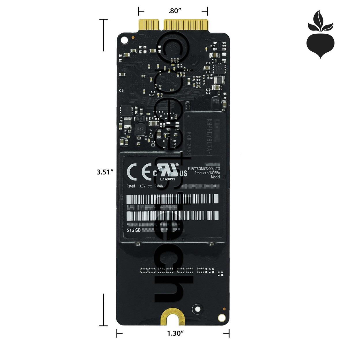 512GB Apple SSD - MacBook Pro Retina 13