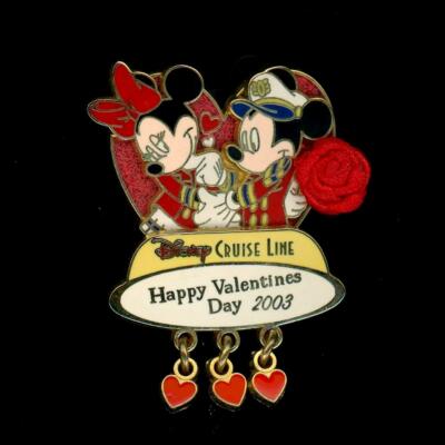 Disney PINTRADING ディズニーワールド 2003年 ミニー DCL Happy Valentine's Day 2003 Mickey & Minnie 3D/Dangle LE Disney