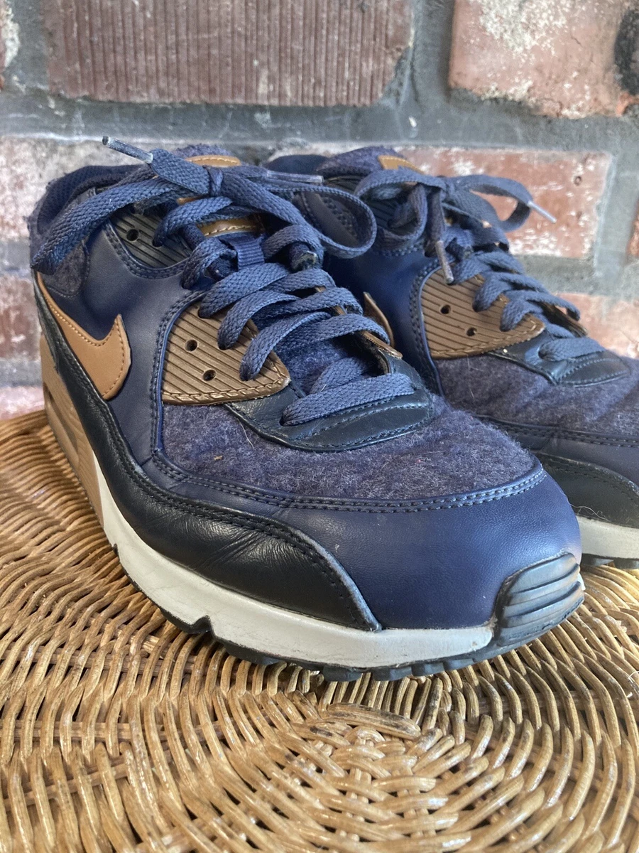 Air max 90 premium thunder blue/ ale shop brown
