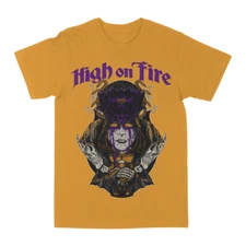 High On Fire Black Lotus T-Shirt Short Sleeve Gold Cotton Men S to 5XL