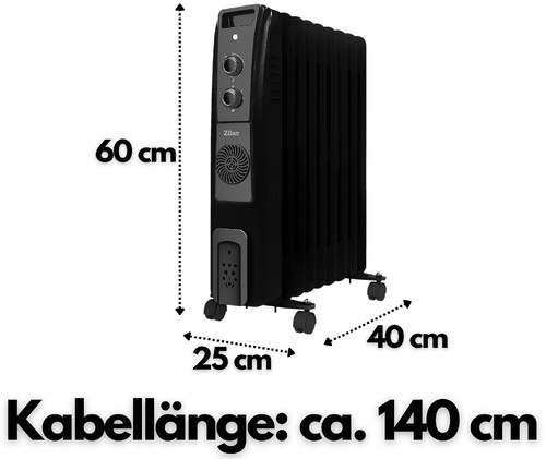 9 costillas radiador de aceite convector radiador radiador radiador eléctrico - Imagen 5 de 5