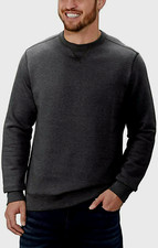 G.H. Bass  Co. Men's Crew Neck Sweater Black Heather