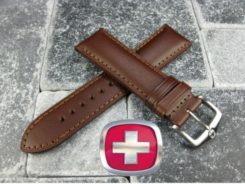 22 mm VICTORINOX SCHWEIZER ARMEE dunkelbraun KALBSLEDERBAND KAVALLERIEBAND 3 Stiche - Bild 10 von 11