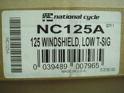 Harley Windshield Dakota 3.0 for Low Turn Signals Short Clear National NC125A X1 - Picture 11 of 11
