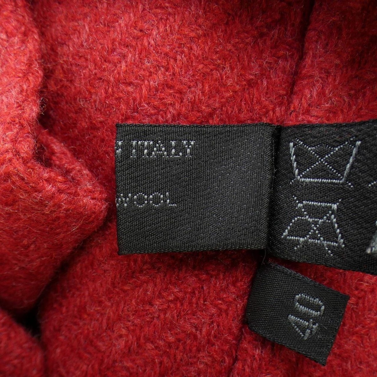 Vintage Archive Prada Fall 1998 Red Wool Suspended Panel Coat 40