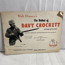 Vintage 1955 Walt Disney The Ballad of Davy Crockett Music Sheet Booklet
