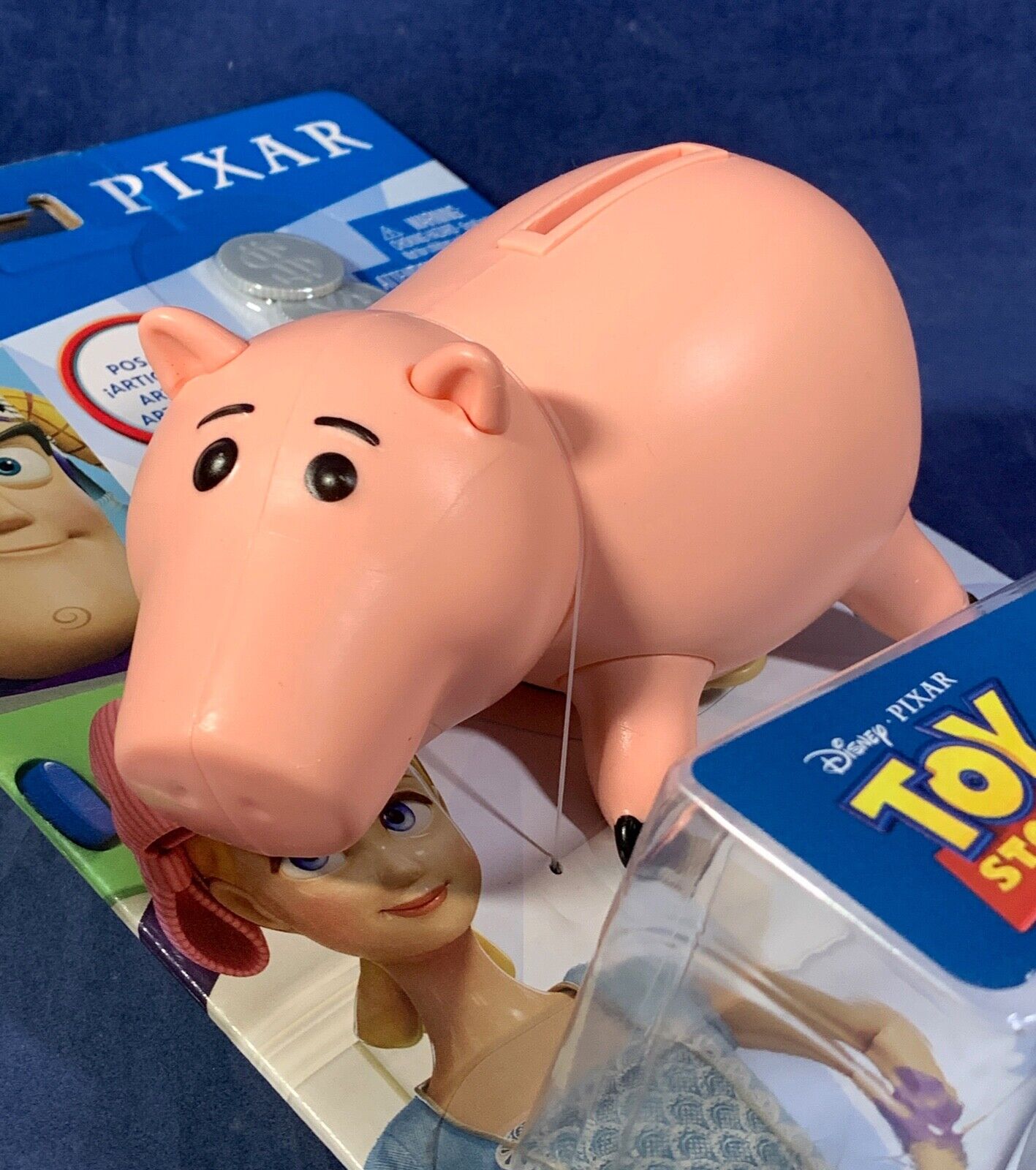 6" HAMM Pixar Toy Story FIGURE Piggy BANK Posable COINS Stopper HNN50 Pig 2022