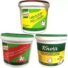 4.4 lb Knorr Bouillon Bulk Granular Powder Soup Base – Made in USA – Choose