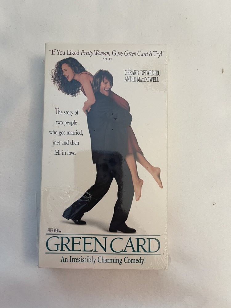Green Card (1990) - VHS Tape Movie - Comedy / Drama / Romance -