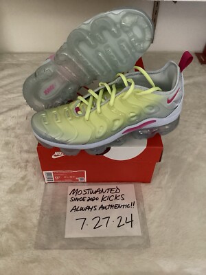 DS 2023 Nike Air VaporMax Plus Blue Tint Lemon Twist Women s Sz 9.5