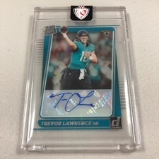 2021 Clearly Donruss #51 Trevor Lawrence Rated Rookie Autograph Auto RC