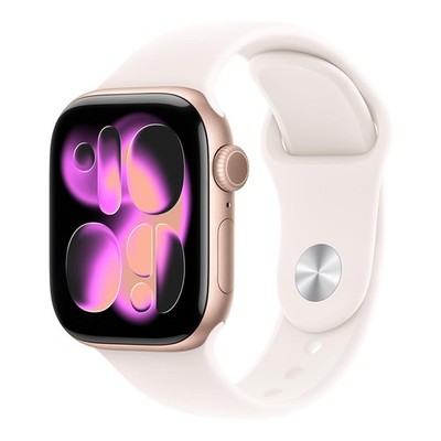 Apple Watch Series 11 Cellular 46mm Aluminum with White Band (Rose) Warranty