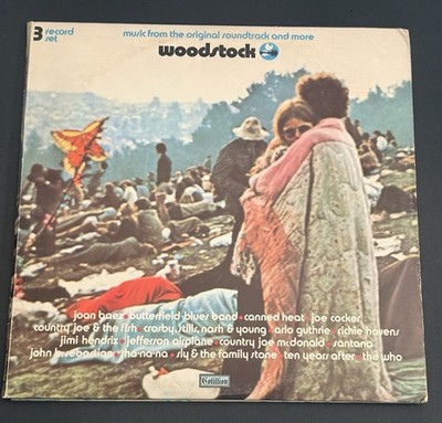 Woodstock 3LP SD 3-500 1841 Broadway PR LW EX Vinyl VG+ Cover